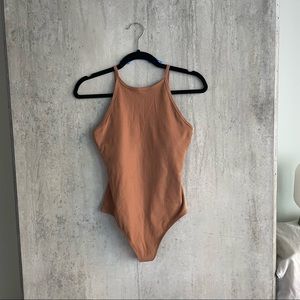 Girlfriend Collective Fawn Marlow High Neck Bodysuit